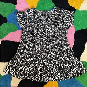 Adrianna Papell Black and White Patterned Dress